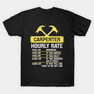 Funny Worker Woodworking Carpenter T-Shirt